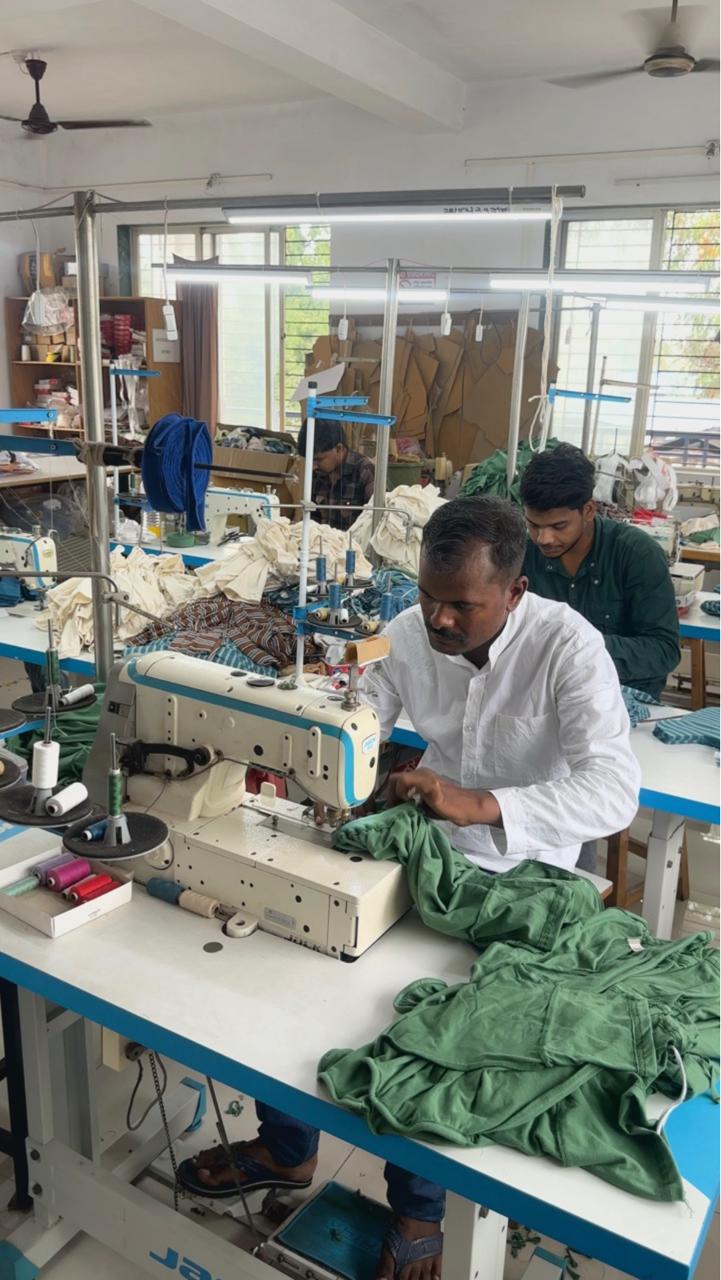 Go Organnic stitching department in our factory